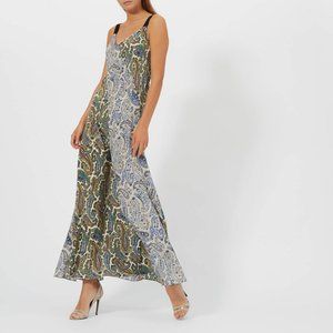 NWT Diane Von Furstenberg Barton Paisley Print Silk Dress (Size 12)